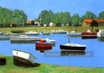 Paysage du quai œuvres - yxf006dC impressionnisme paysage marin